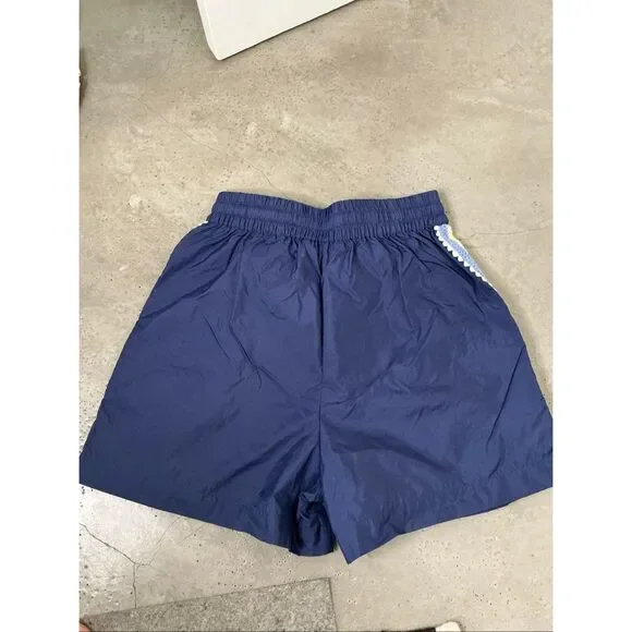 Sea NY Crochet Side Stripe Shorts | Navy in XS - Picture 2 of 6